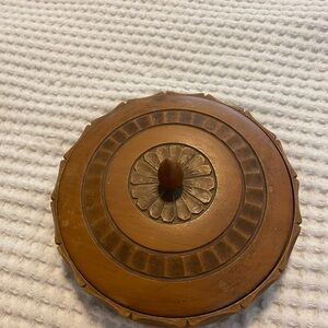 Vintage Brown Decorative Lid